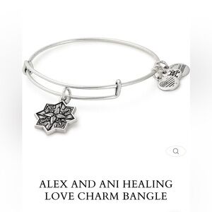 NWT Alex and Ani Sterling Silver Star Charm Bracelet